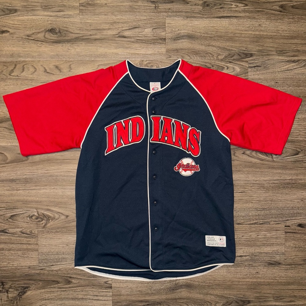 Cleveland Indians MLB Genuine Merchandise True Fan Baseball Jersey Size Large